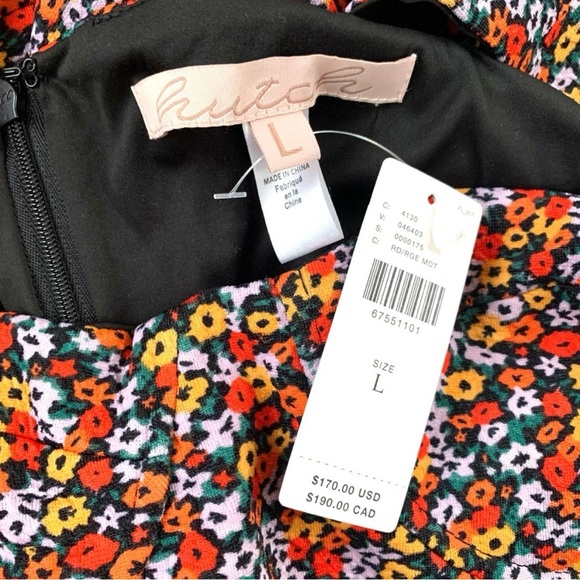 Anthropologie x Hutch Ditsy Floral Corset Mini Dress in Red Multi - Picture 7 of 8